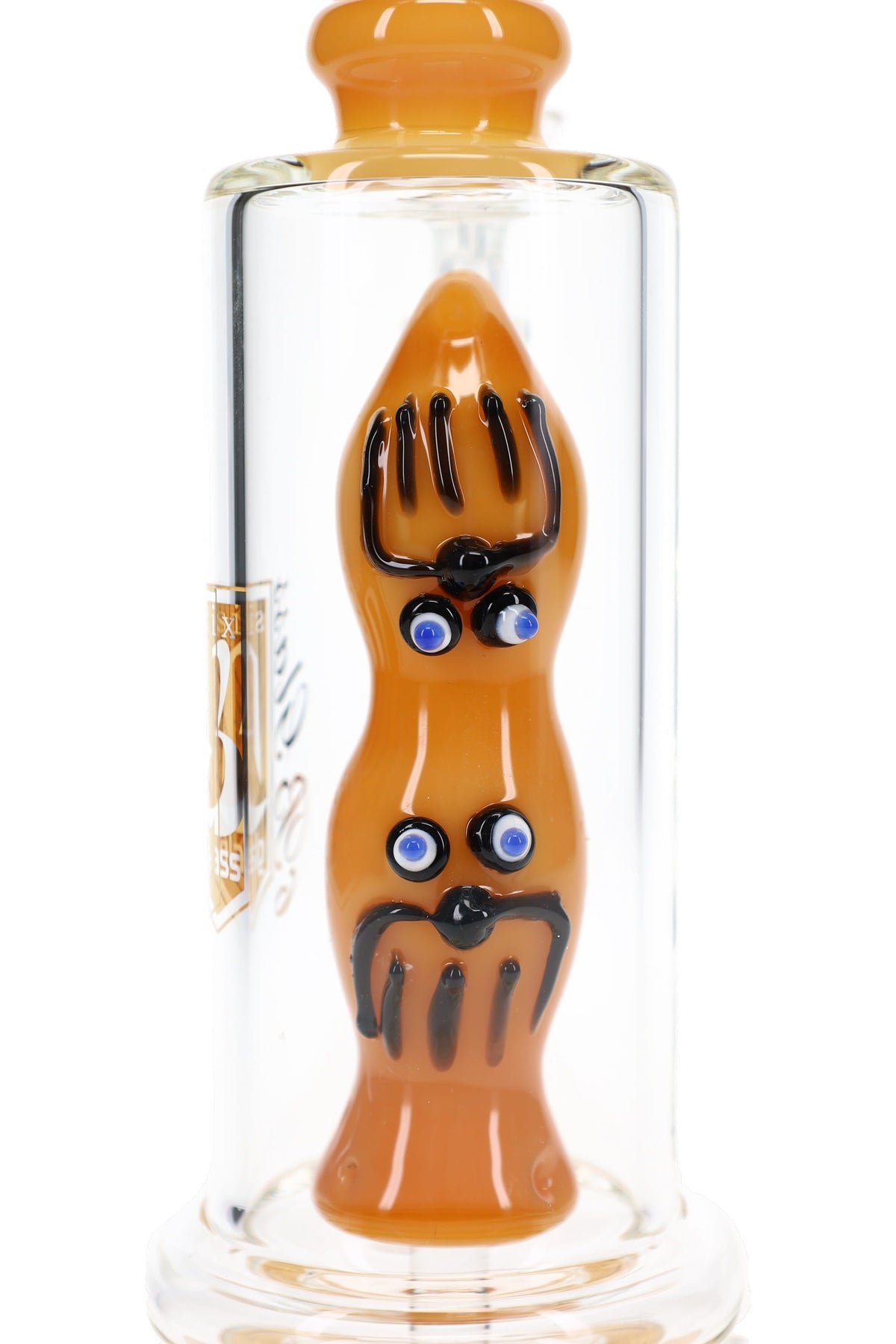 6B Glass Straight Shooter Character Perc Bong – 10½″ – Assorted Colors