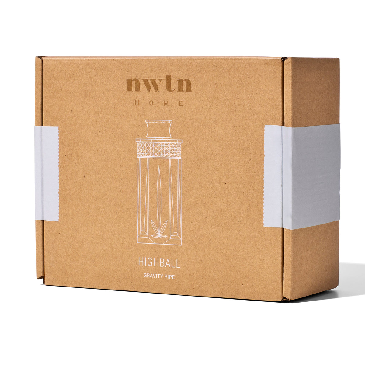 NWTN Home Highball Borosilicate Glass Gravity Bong – 8¼″ - Discreet Smoker