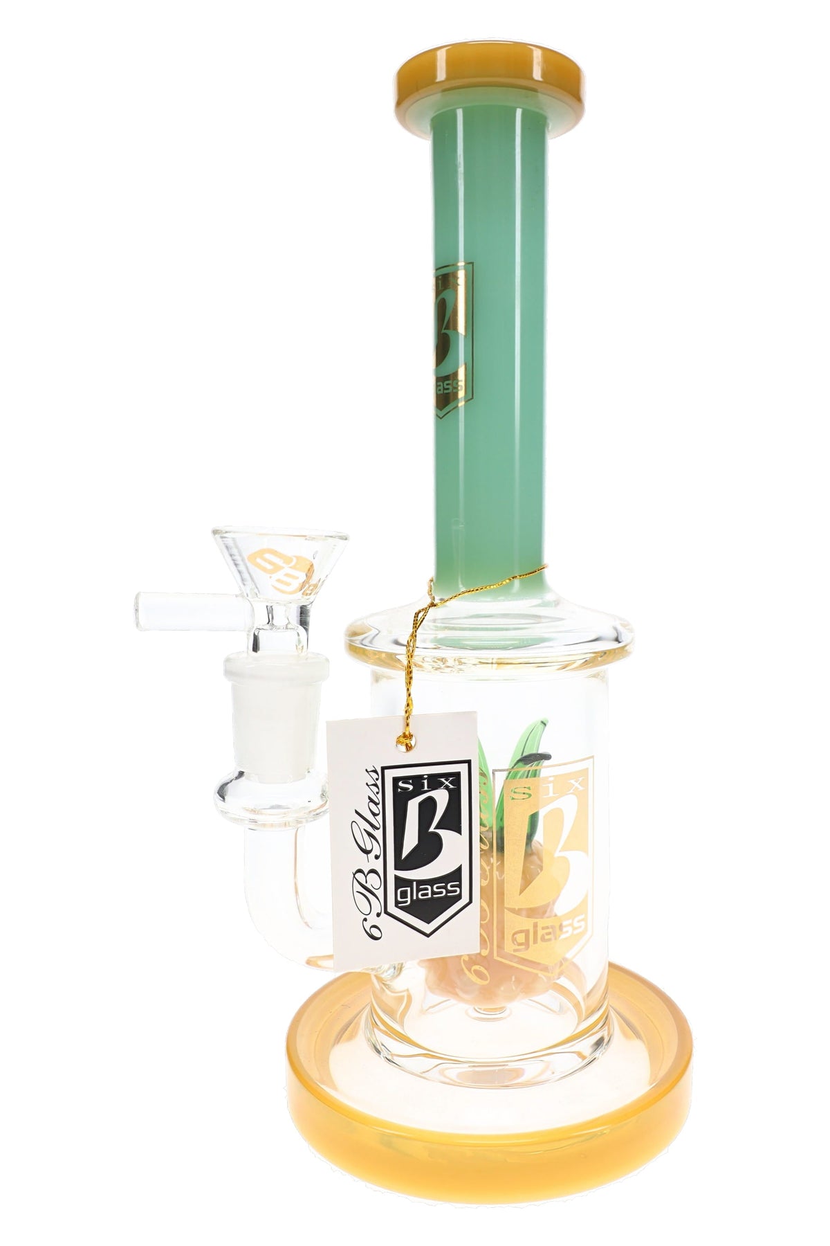 6B Glass Pineapple Perc Bong – 8.5″ – Assorted Colors - Discreet Smoker