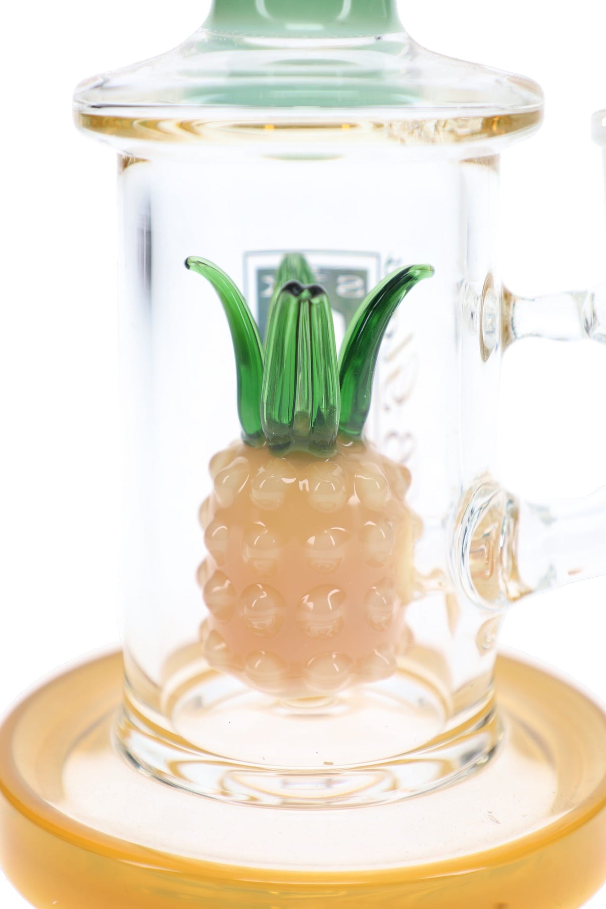 6B Glass Pineapple Perc Bong – 8.5″ – Assorted Colors - Discreet Smoker