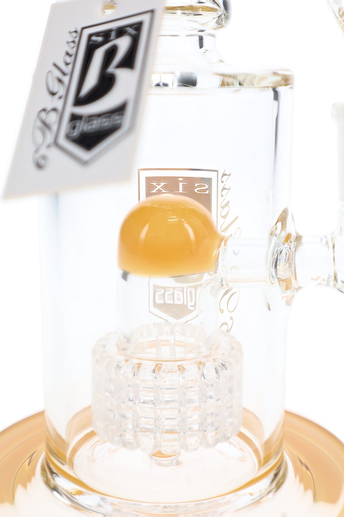 6B Glass Dome Matrix Perc Bong – Bent Neck – 9″ – Assorted Colors - Discreet Smoker
