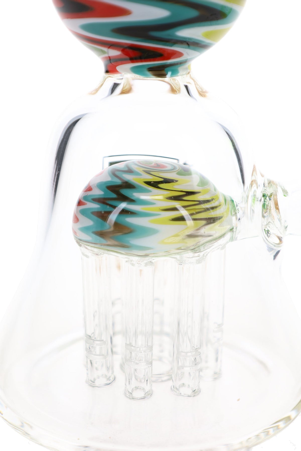 6B Glass Reverse Tree Perc Dab Rig – 8-Arm – 7″ – Assorted Colors - Discreet Smoker