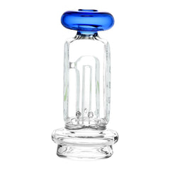 Pulsar 420 Timepiece Bubbler Attachment For Puffco Peak / Pro - 4.25" / Blue - Discreet Smoker