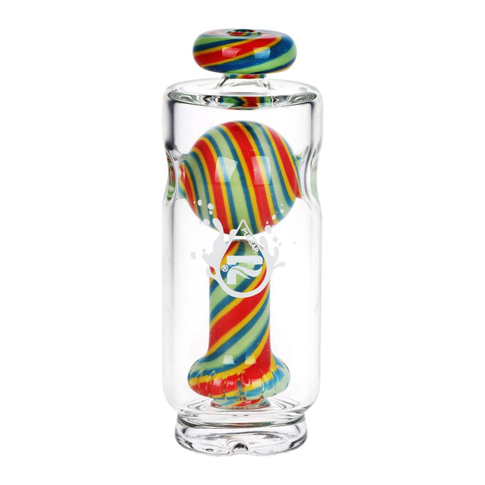 Pulsar Kandyland Bubbler Attachment for Puffco Peak & Peak Pro | 5", Green & Red