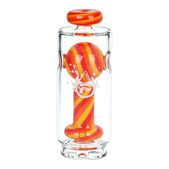 Pulsar Kandyland Bubbler Attachment for Puffco Peak & Peak Pro | 5", Orange & Red