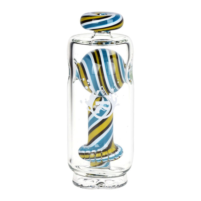 Pulsar Kandyland Bubbler Attachment for Puffco Peak & Peak Pro | 5", Yellow & Blue