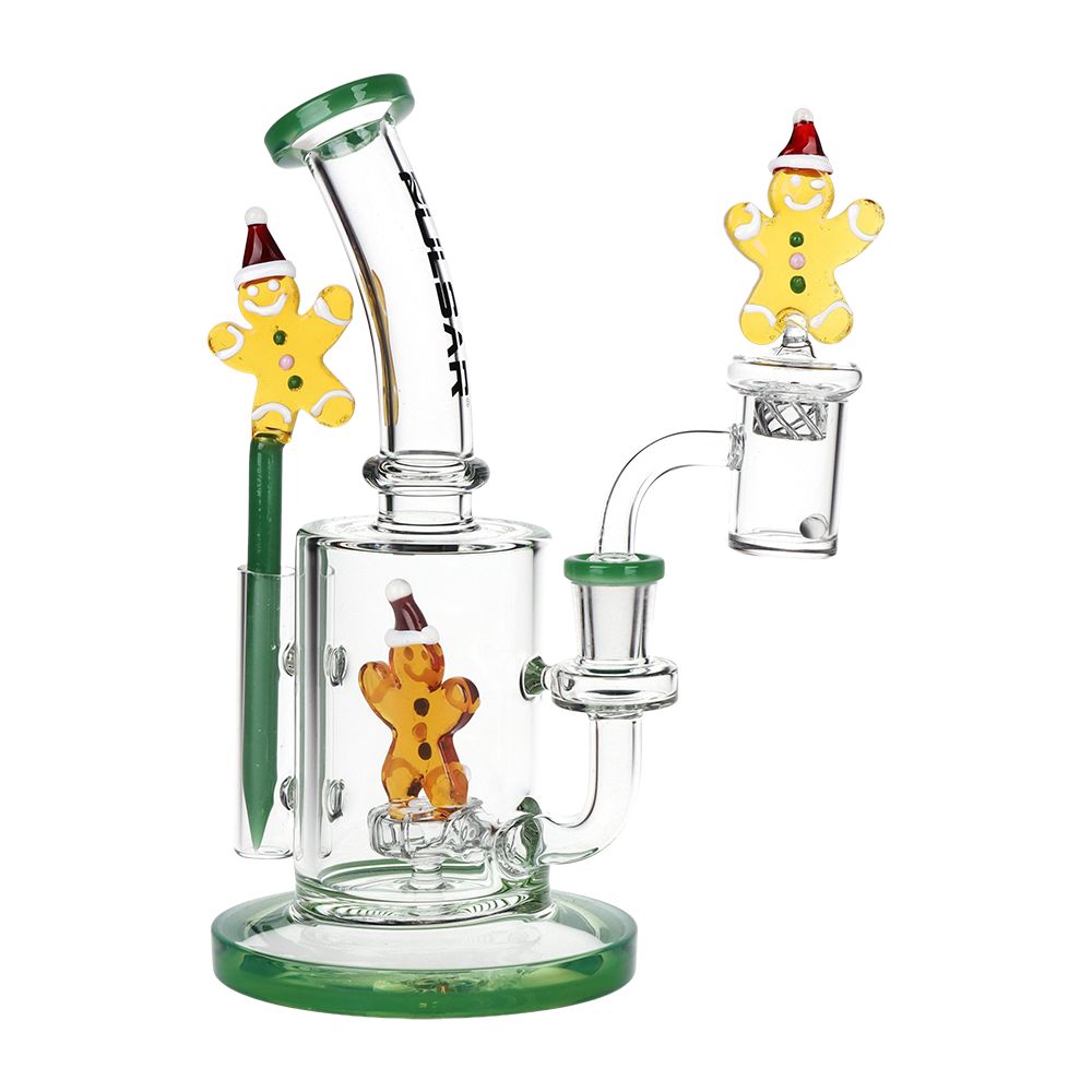 Pulsar Holidaze Series Glass Dab Rig Set | 8.25" | 14mm F - Discreet Smoker