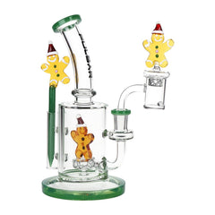 Pulsar Holidaze Series Glass Dab Rig Set | 8.25" | 14mm F - Discreet Smoker