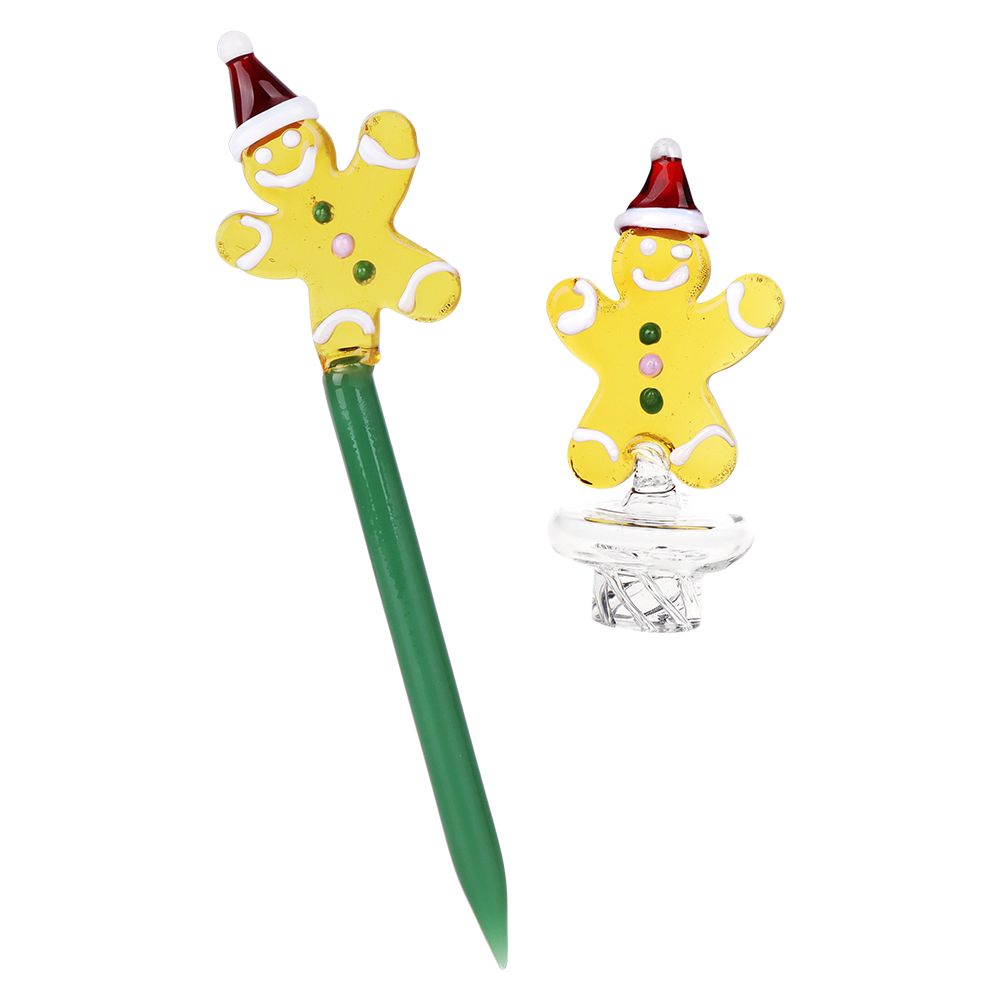 Pulsar Holidaze Series Glass Dab Rig Set | 8.25" | 14mm F - Discreet Smoker