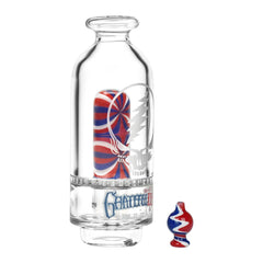 Grateful Dead x Pulsar Sandblast Stealie Attachment Set for Puffco Peak & Peak Pro - 6" - Discreet Smoker