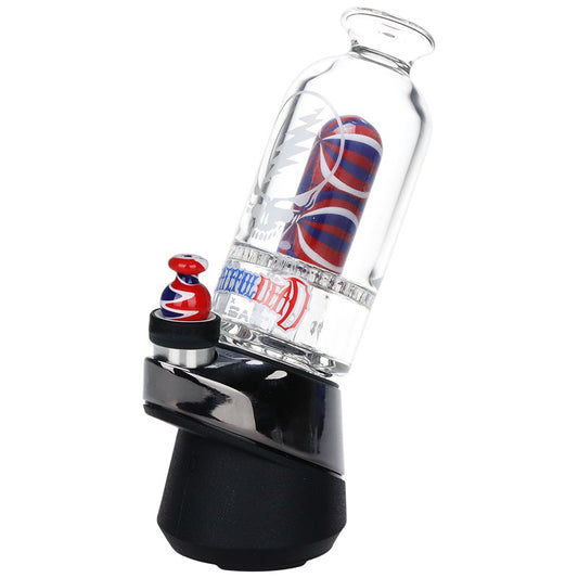 Grateful Dead x Pulsar Sandblast Stealie Attachment Set for Puffco Peak & Peak Pro - 6" - Discreet Smoker