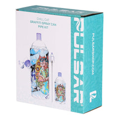 Pulsar Graffiti Series Spray Paint Glass Water Pipe Set / 7.5" / 14mm F - Discreet Smoker