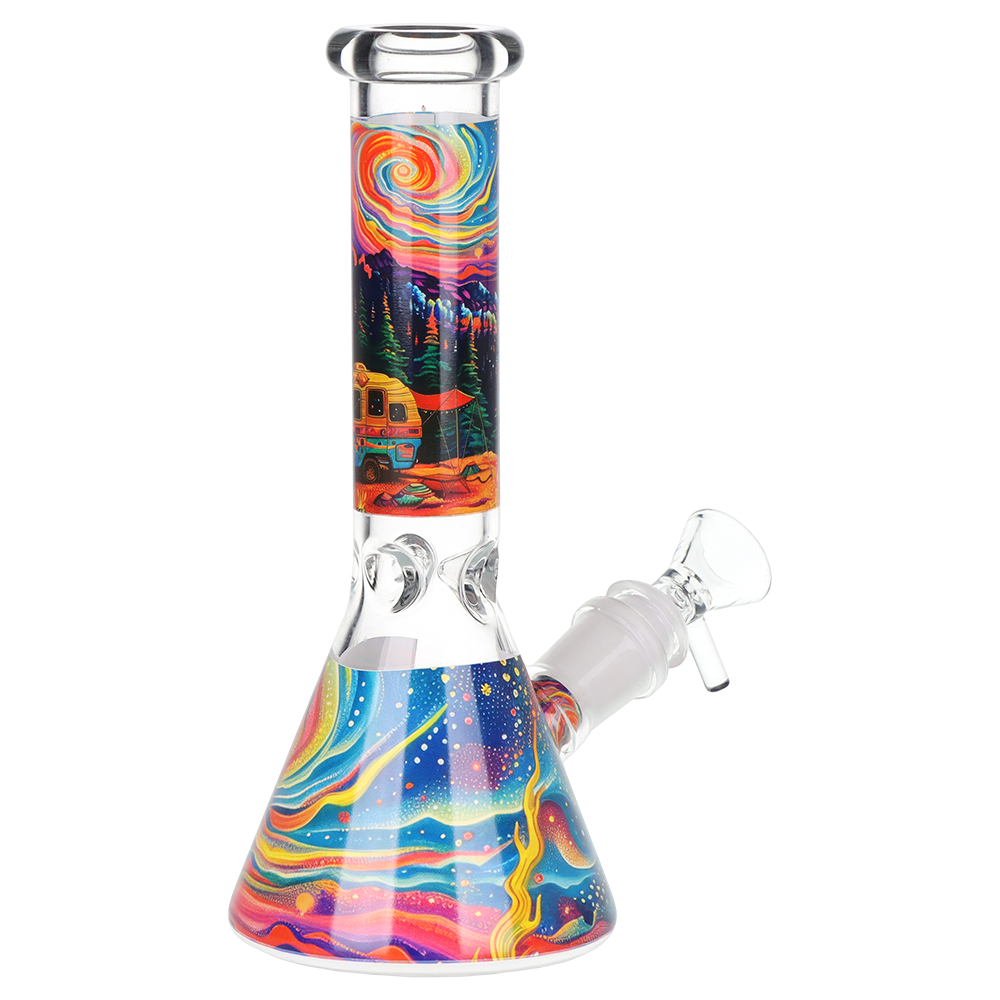 Pulsar Design Series Beaker Water Pipe Smoker's Kit | 7.75" - Discreet Smoker