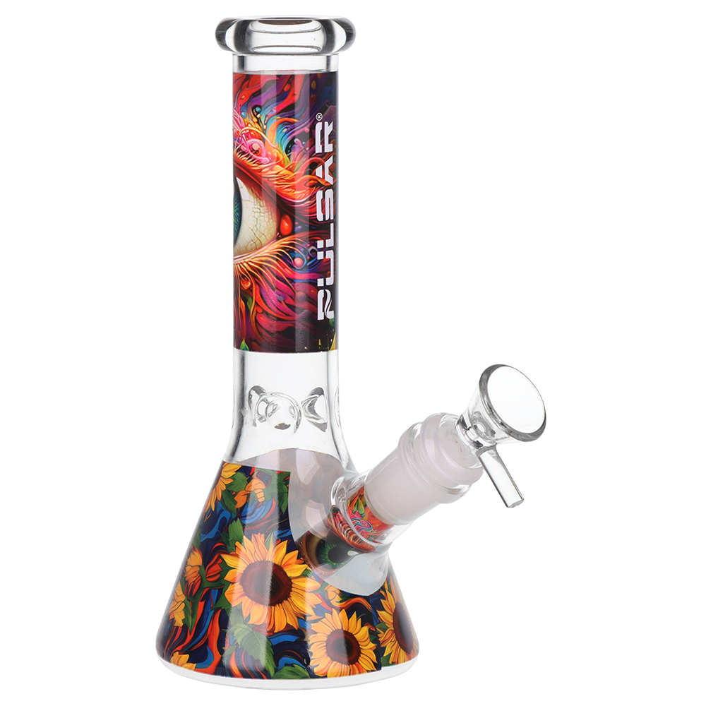 Pulsar Design Series Beaker Water Pipe Smoker's Kit | 7.75" - Discreet Smoker