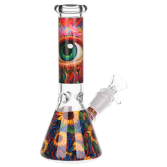 Pulsar Design Series Beaker Water Pipe Smoker's Kit | 7.75" - Discreet Smoker