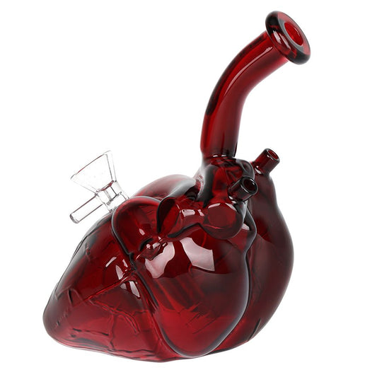 Pulsar Be Still My Heart Glass Water Pipe 6.5" - 14mm F - Discreet Smoker
