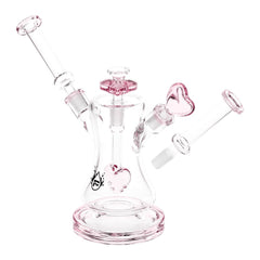 Pulsar Date Night: Part 2 Dual Neck Glass Water Pipe | 8.5" | 14mm F - Discreet Smoker