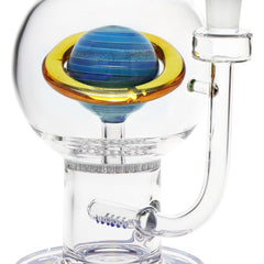 Pulsar Rings of Saturn Bubble Base Glass Water Pipe - 12.75" / 14mm F - Discreet Smoker