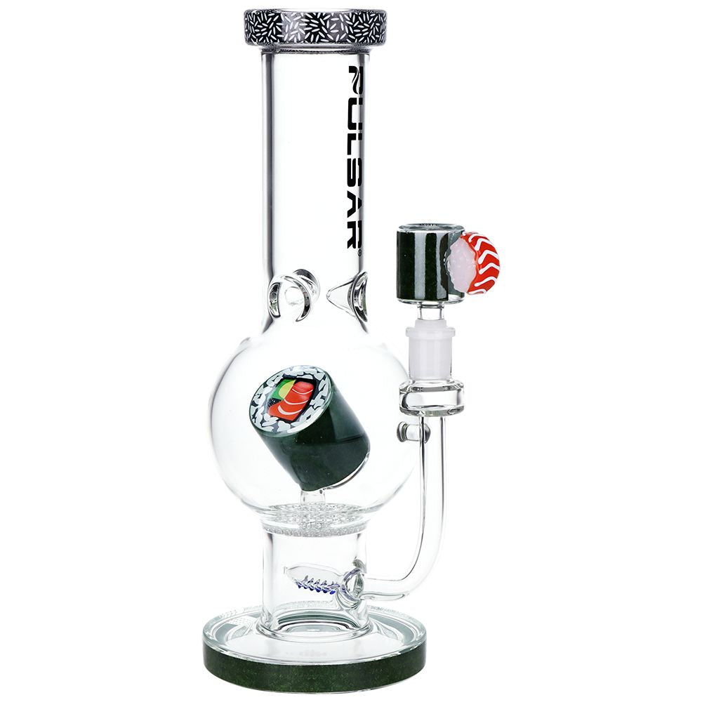Pulsar Sushi Time Bubble Base Glass Water Pipe - 12.5" / 14mm F - Discreet Smoker