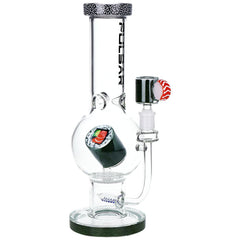 Pulsar Sushi Time Bubble Base Glass Water Pipe - 12.5" / 14mm F - Discreet Smoker