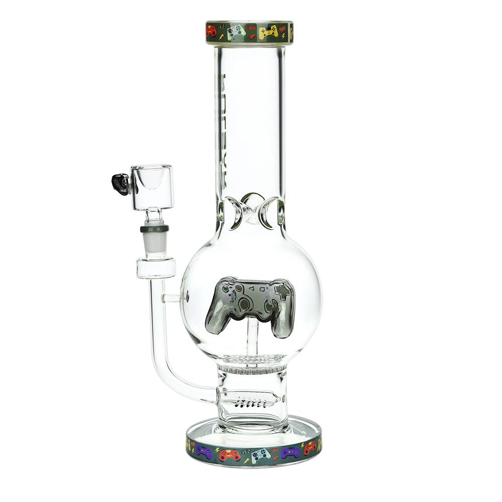 Pulsar Game Time Bubble Base Glass Water Pipe - 12.5" / 14mm F - Discreet Smoker