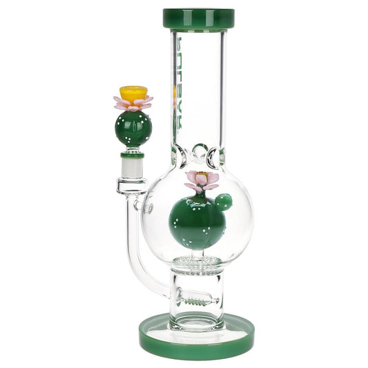 Pulsar Peyote Bloom Bubble Base Glass Water Pipe - 12.25" / 14mm F