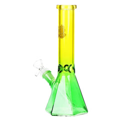 SeshGear Prismatic Bliss Ombre Glass Water Pipe | 10" | 14mm F - Discreet Smoker