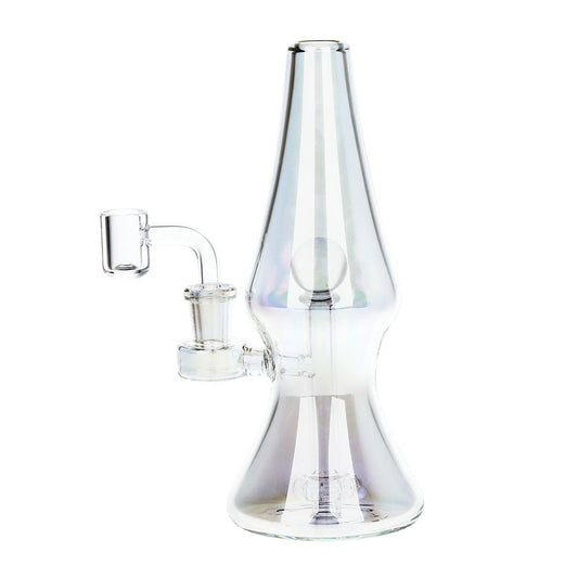 SeshGear Lava Lamp Electroplated Ombre Glass Dab Rig - 8" / 14mm F - Discreet Smoker
