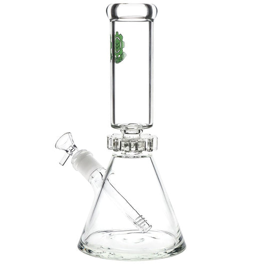 SeshGear Spinner Beaker Glass Water Pipe - 11.75" / 14mm F - Discreet Smoker