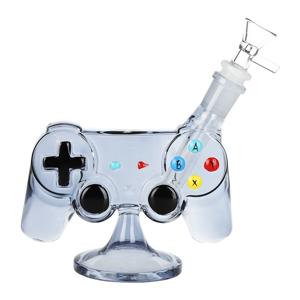 SeshGear Game Controller Glass Water Pipe - 5.5" / 14mm F - Discreet Smoker