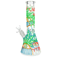 SeshGear 420 Drizzle G.I.T.D Beaker Glass Water Pipe - 10" / 14mm F - Discreet Smoker