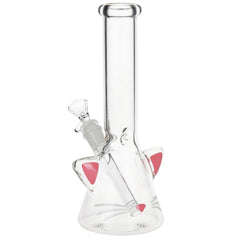 SeshGear Kitty Whiskers Beaker Glass Water Pipe - 9.75" / 14mm F - Discreet Smoker