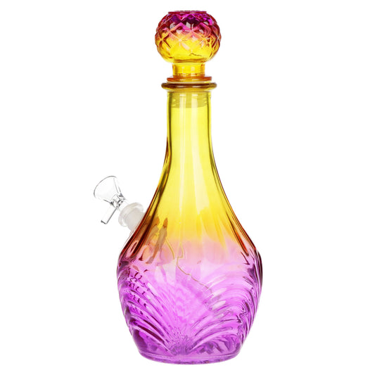 SeshGear Vintage Ombre Glass Water Pipe - 11" / 14mm F / High Stripe - Discreet Smoker