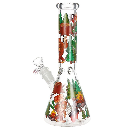 Pulsar Grumpy Bigfoot Beaker Glass Water Pipe - 10" / 14mm F - Discreet Smoker