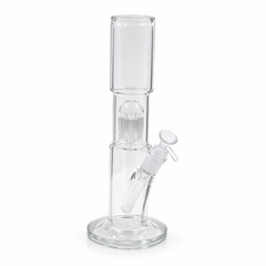 ClearStack 12” Straight Tube Bong - Discreet Smoker