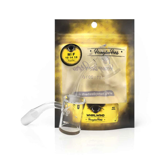 WHIRLWIND QUARTZ BANGER - 45° DEGREE | YL - Discreet Smoker
