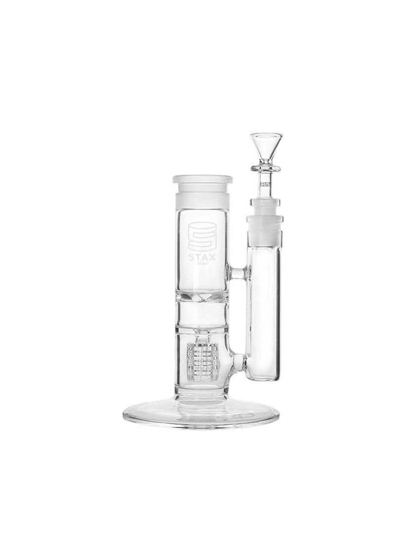 GRAV® STAX® 7" Turbine Base - Clear - Discreet Smoker