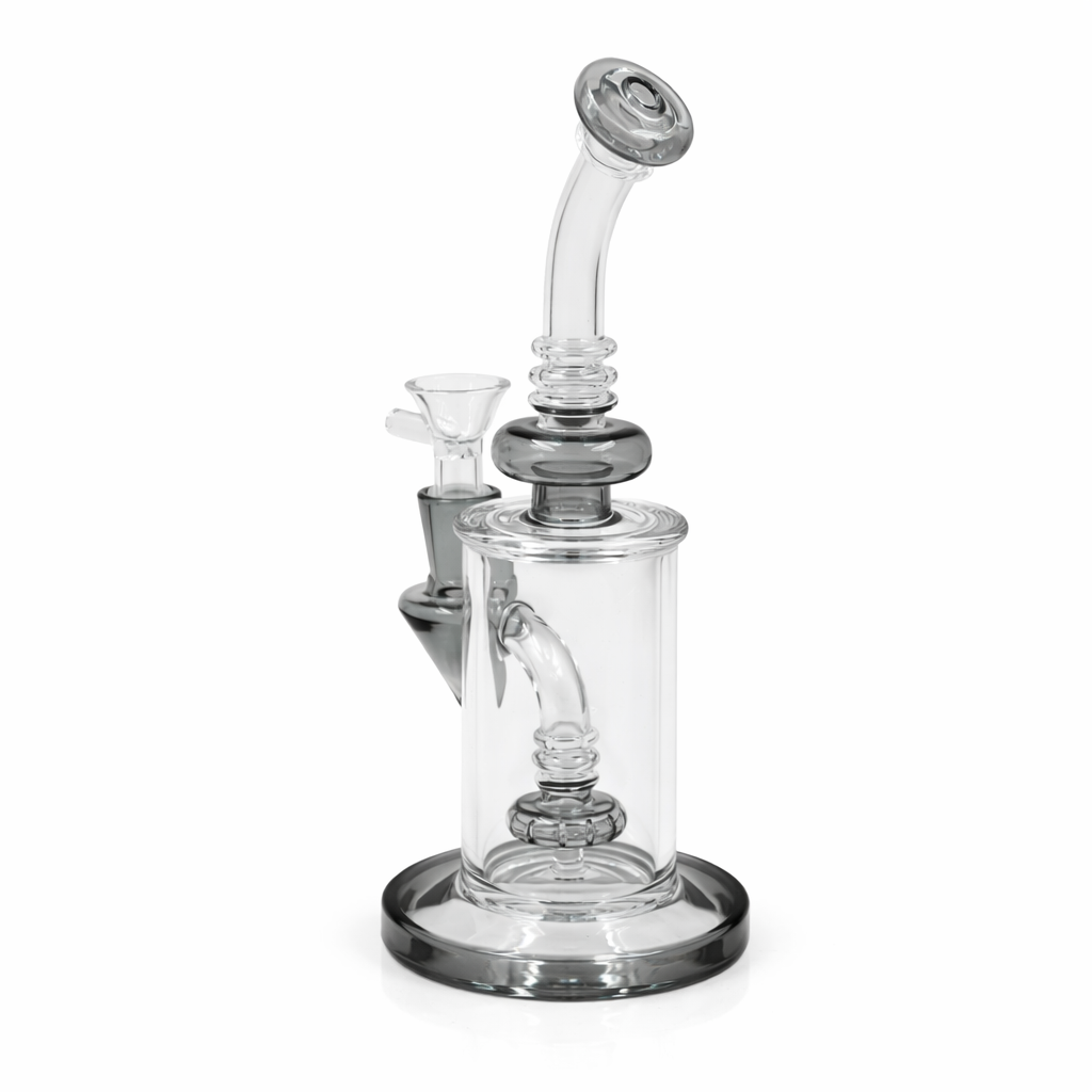 Cerulean Cyclone 8" Glass Bong - Discreet Smoker
