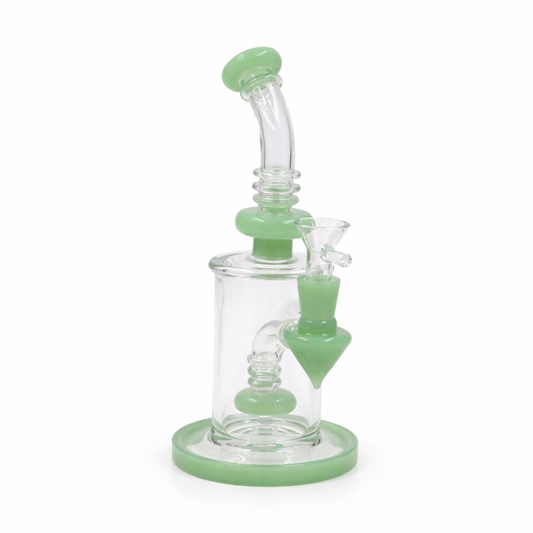 Cerulean Cyclone 8" Glass Bong - Discreet Smoker