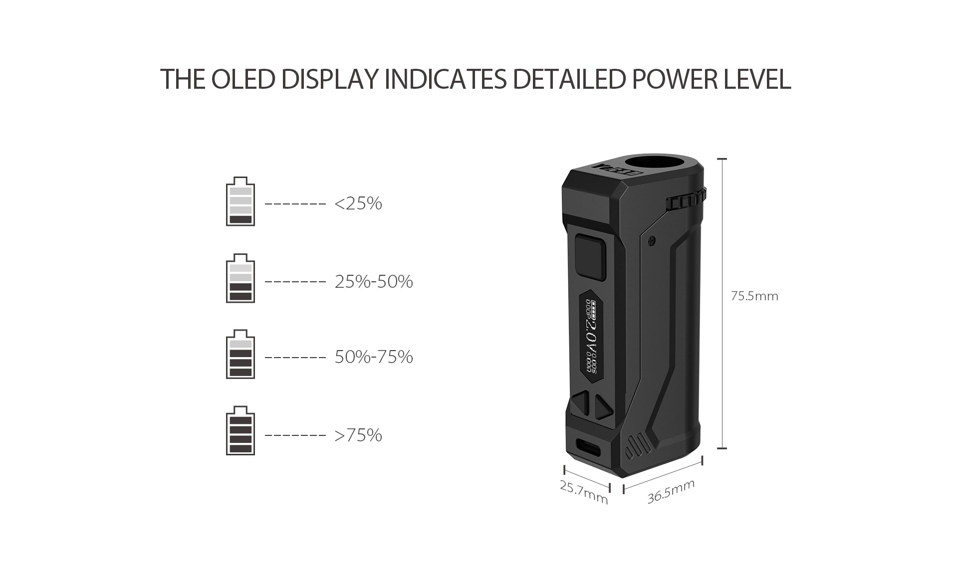 Yocan UNI Pro Universal Cartridge Box Mod - Discreet Smoker