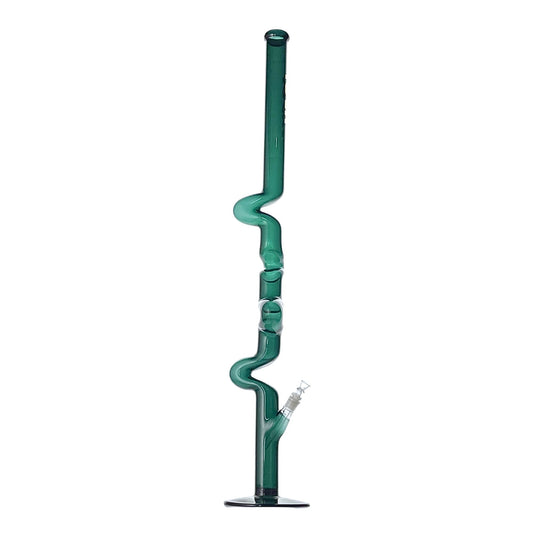 Rock Glass Emerald Serpent 43-Inch Zong - Discreet Smoker