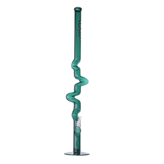 Rock Glass Emerald Serpent 43-Inch Zong - Discreet Smoker