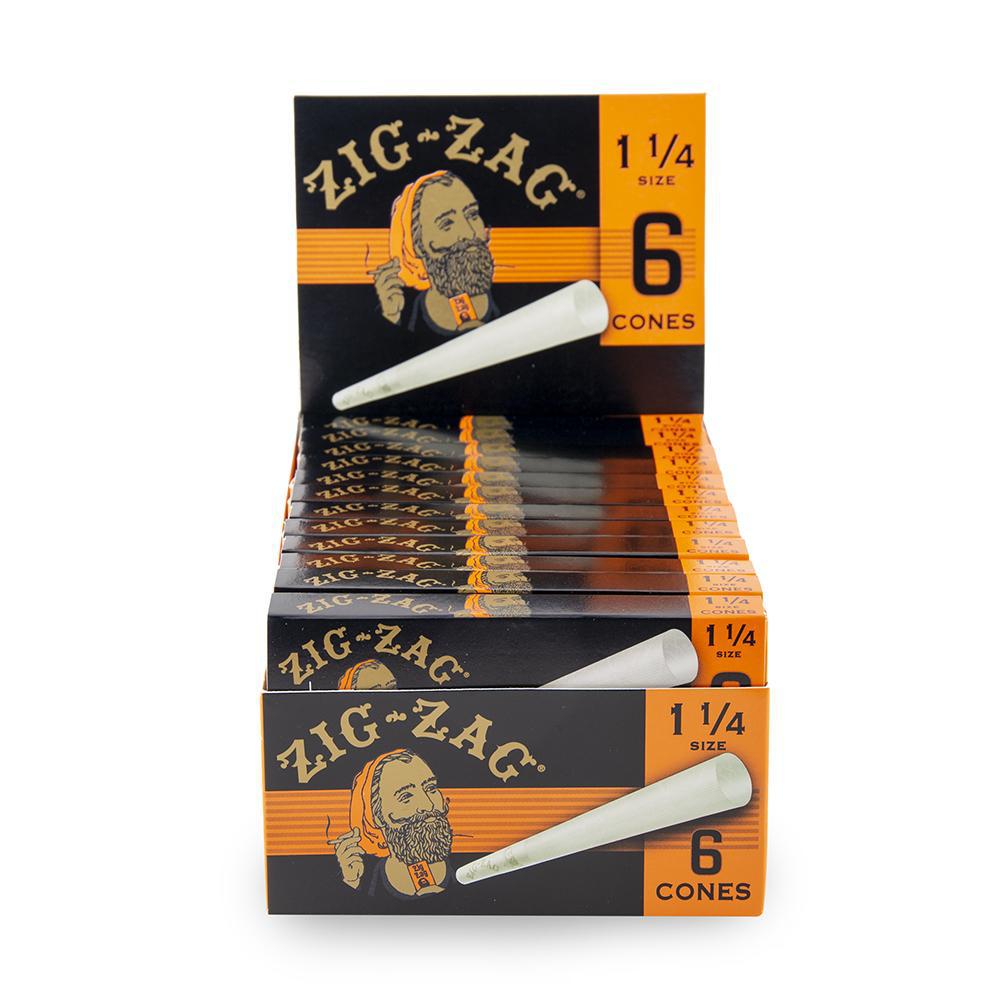 Zig Zag Cones 1 1/4 - 6pk - 24ct - Discreet Smoker