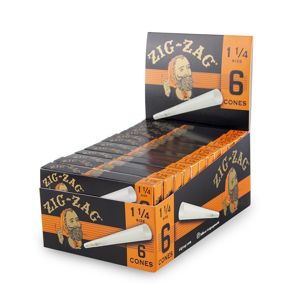 Zig Zag Cones 1 1/4 - 6pk - 24ct - Discreet Smoker