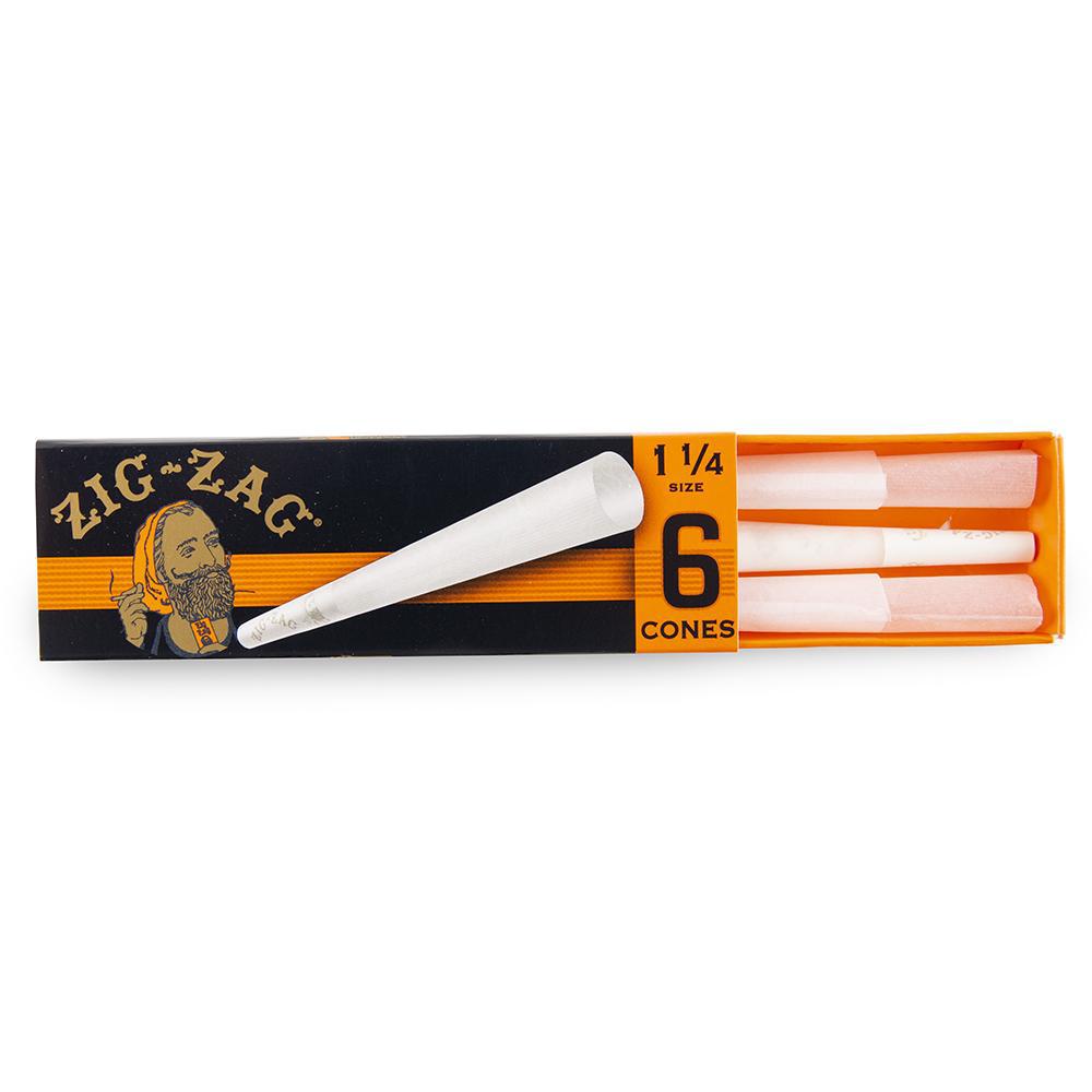 Zig Zag Cones 1 1/4 - 6pk - 24ct - Discreet Smoker