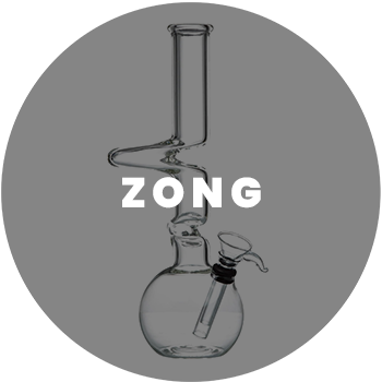 Glass Zong bong with signature zig-zag neck, a standout piece in our collection of bongs for sale online.