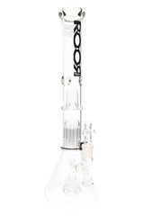 ROOR Tech Stemless Clear Beaker Bong – Multi Percs – 18″ – 5 mm - Discreet Smoker