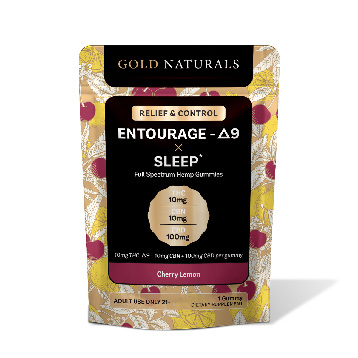 Gold Naturals Entourage Δ9 x Sleep Gummy - Discreet Smoker