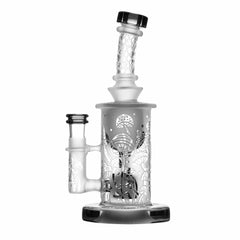 Calibear Sandblasted Seed Of Life Perc Torus Can Bong - Discreet Smoker