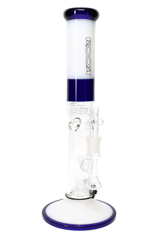 ROOR Tech 14″ Colored Straight Tube with Showerhead Perc – 5 mm Thick - Discreet Smoker